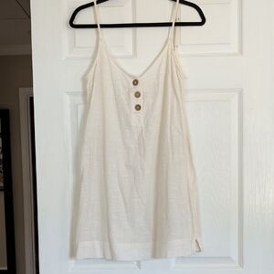 Rip Curl White Textured Swim Cover-up